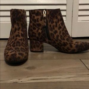 Cheetah Zipper Booties